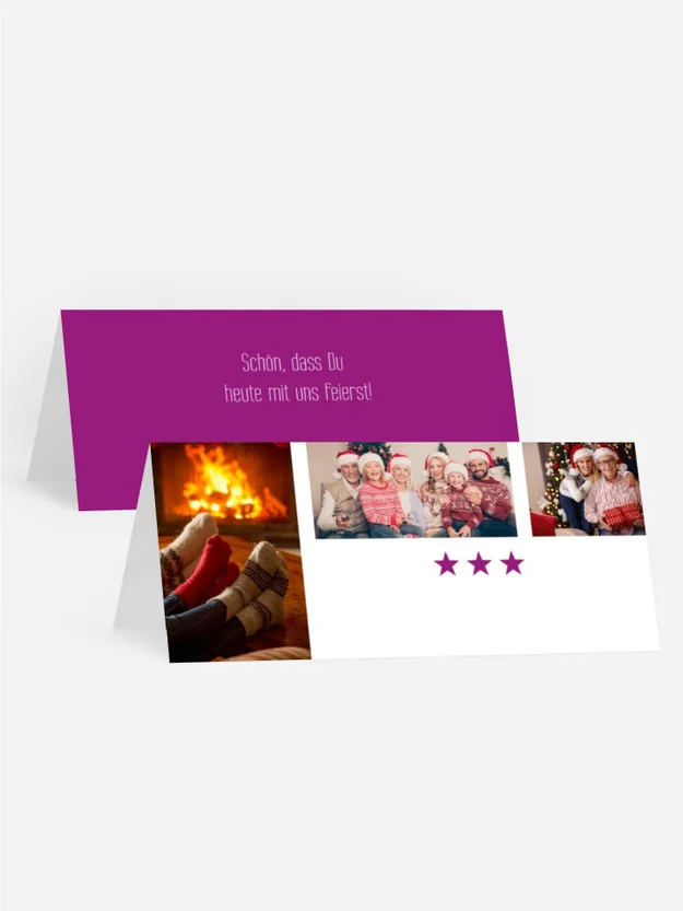 Weihnachtstischkarte Bilder