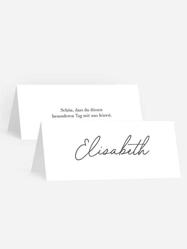 Tischkarte Sonnenuntergangskaskade