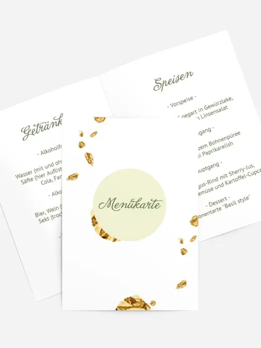 Menükarte Geburtstag Meisterhaft abgerundet