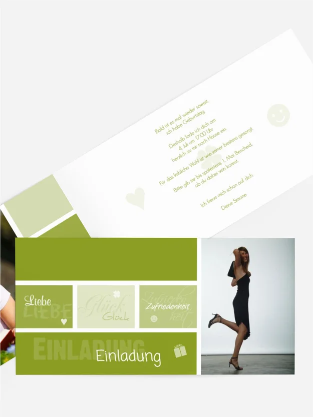 Einladung Liebe Glück Zufriedenheit Foto