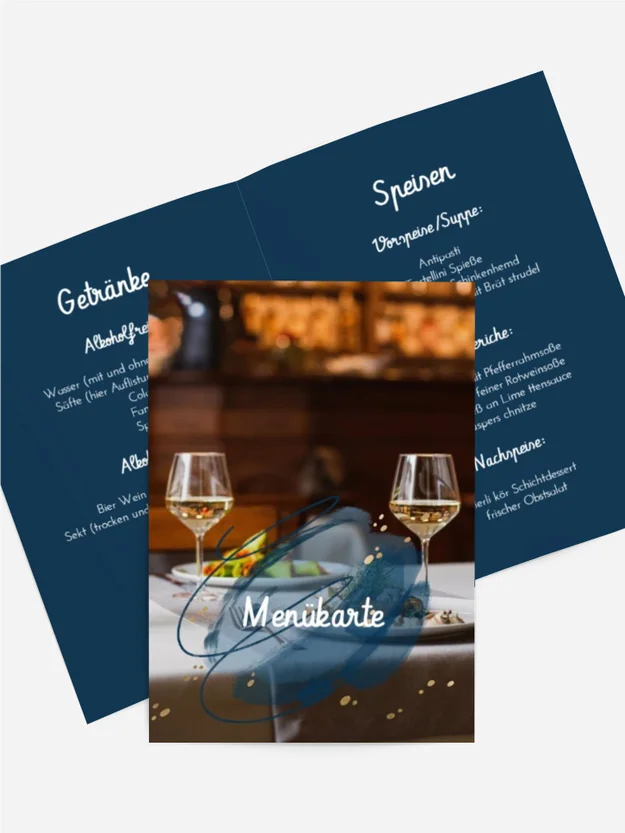 Menükarte Geburtstag  Mein Tag!