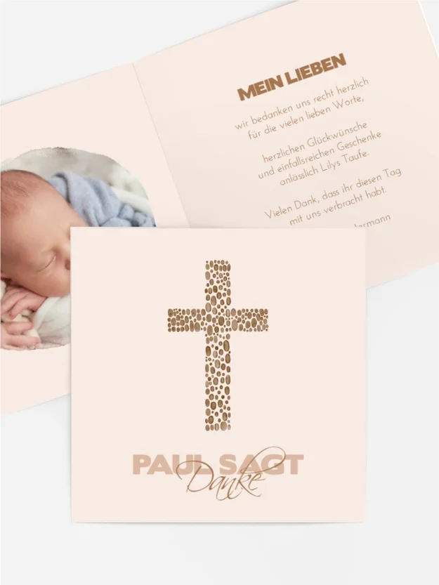 Dankeskarte Taufe Heiliger Ritus Dankeskarte Taufe Heiliger Ritus