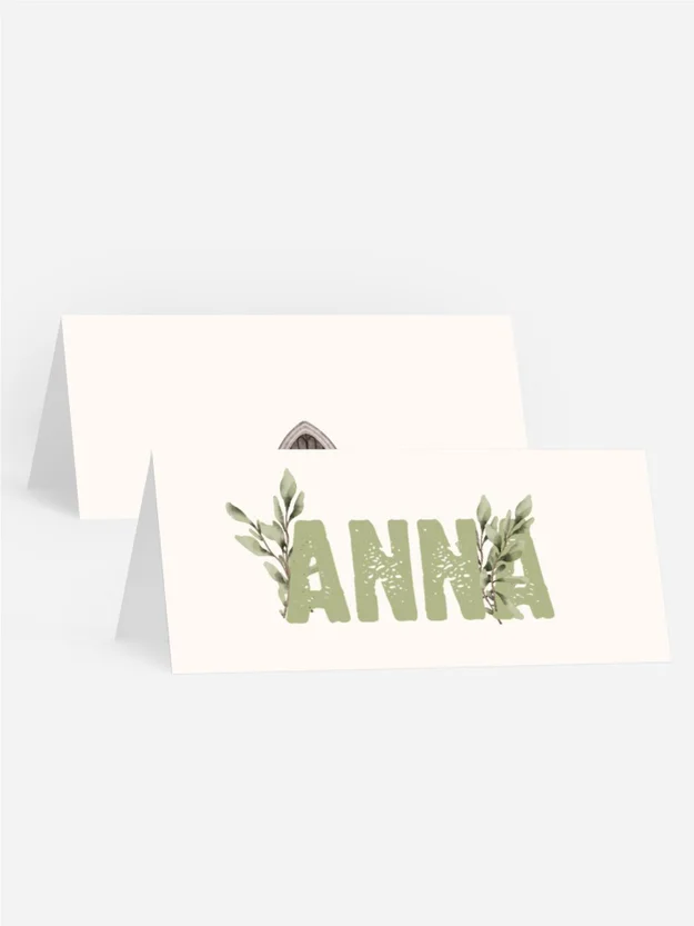 Tischkarte Taufe Heilige Taufe