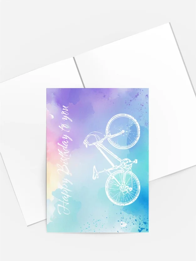 Fahrradgeburtstag blau