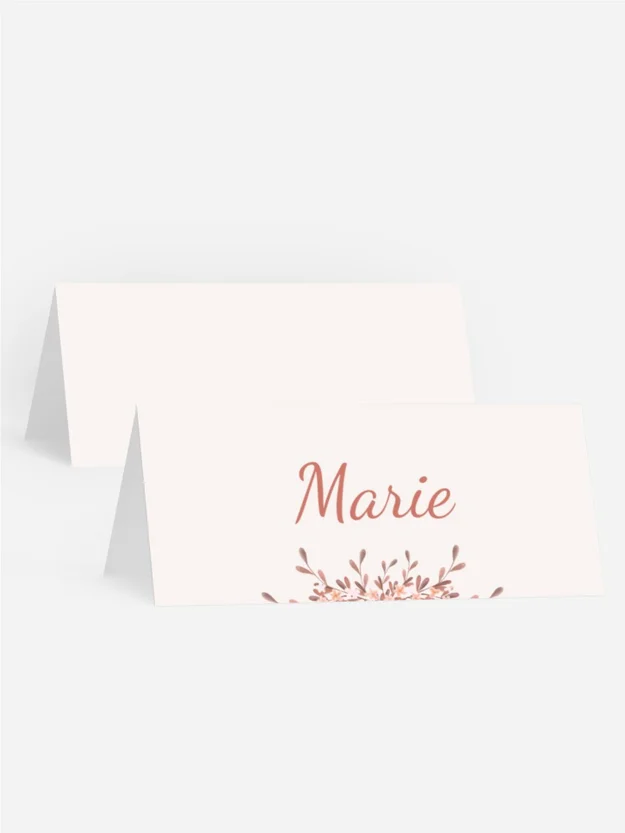 Tischkarte Geburtstag  Glückwunschkranz