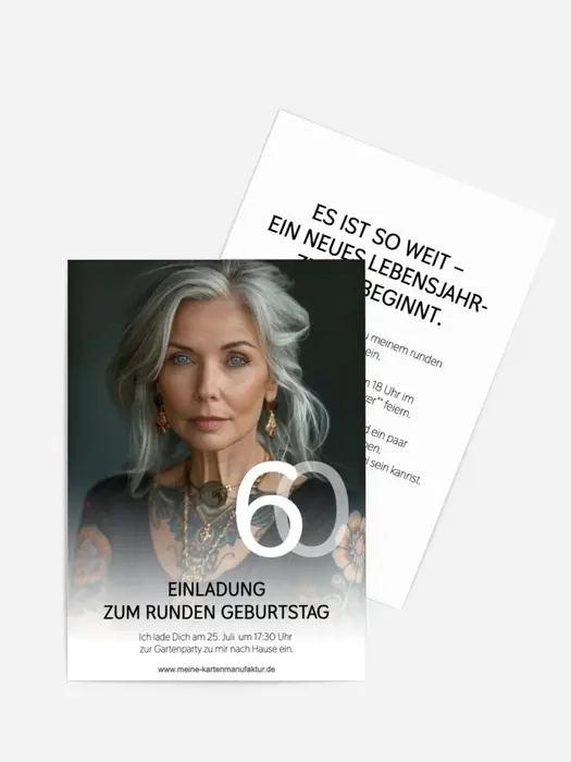 Geburtstagseinladung Verflechtung von Linien