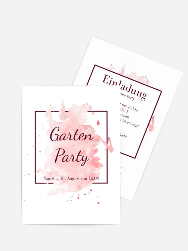Einladung Gartenparty