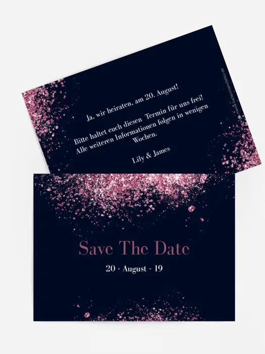 Save the date Diamantenhimmel