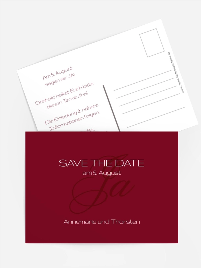 Save the Date Sag ja