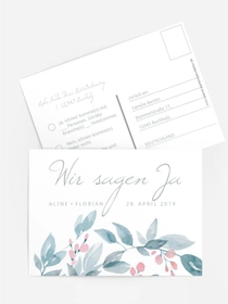 Antwortkarte Blauregen
