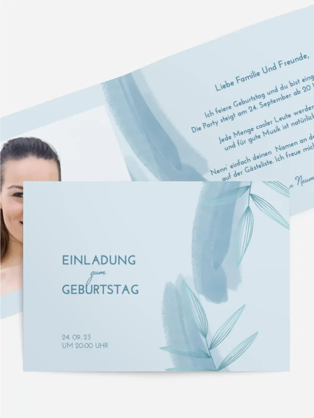 Geburtstagseinladung Zerbrechlichkeit Geburtstagseinladung Zerbrechlichkeit