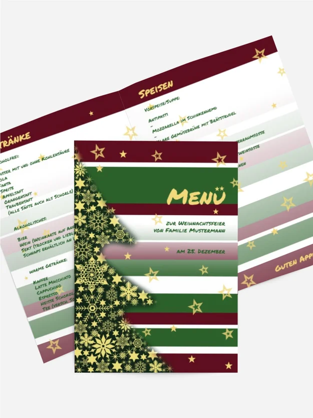 Weihnachtsmenü Privat American Style