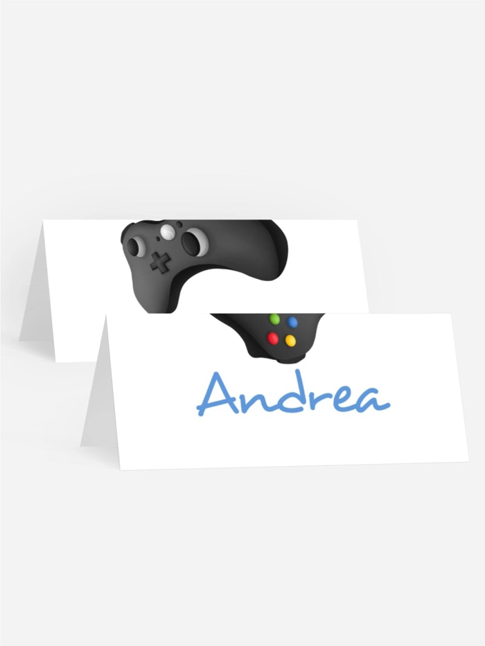 Tischkarte Geburtstag Gamepad