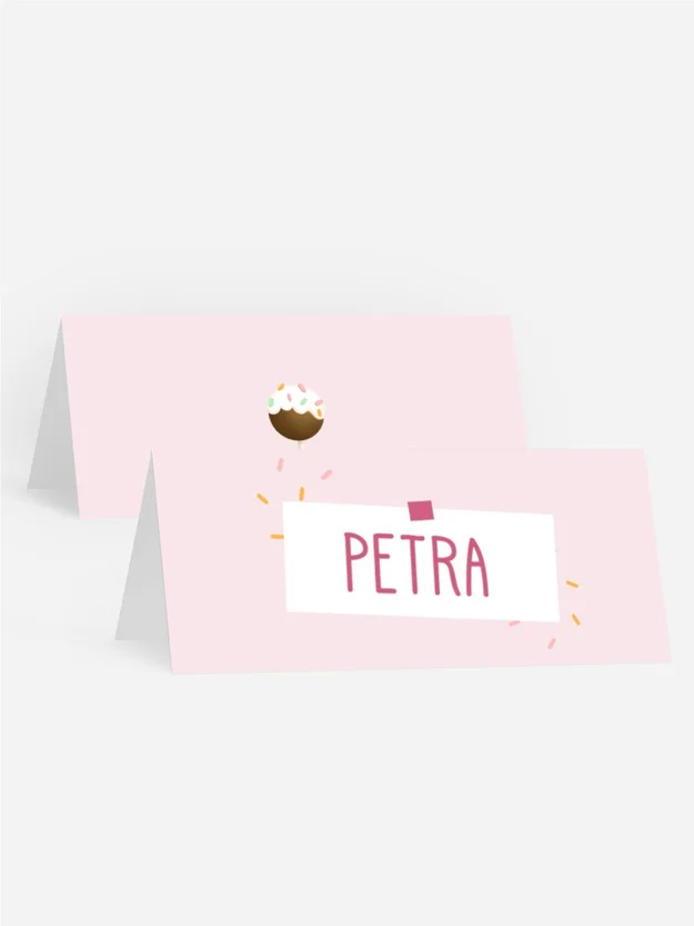 Tischkarte Geburtstag  Naschkatze Tischkarte Geburtstag  Naschkatze