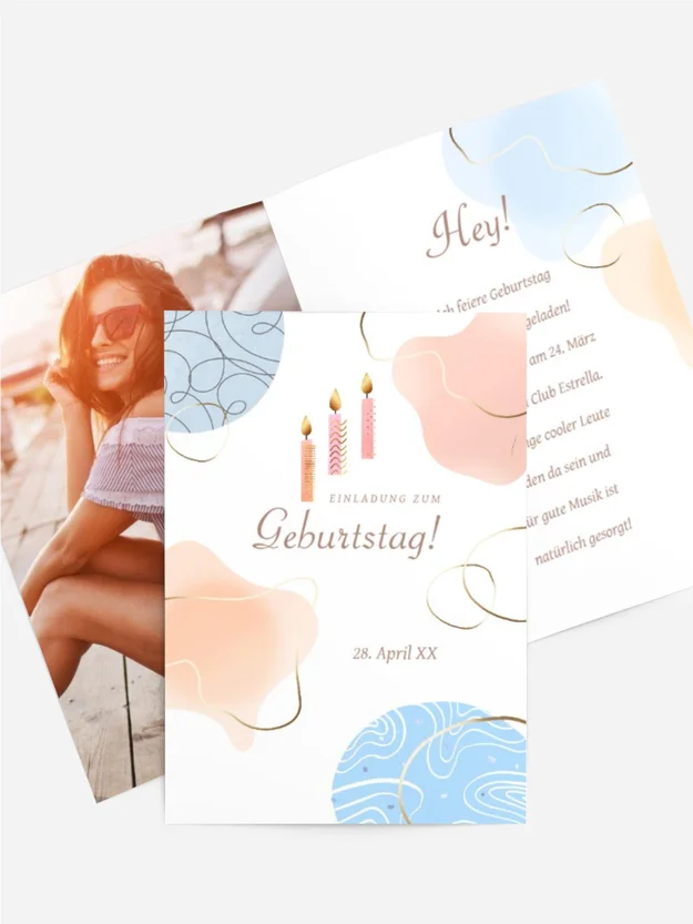 Geburtstagskarten Abstraktion