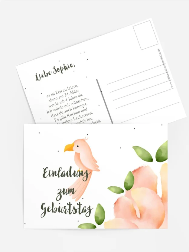 Geburtstagseinladung Tropischer Traum