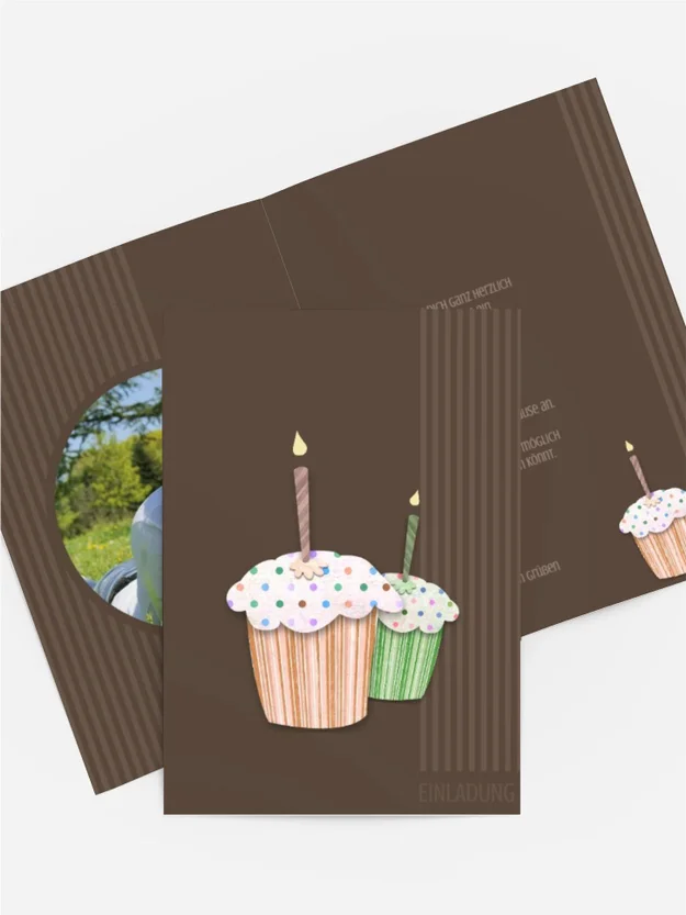 Geburtstagseinladung Muffintime Foto