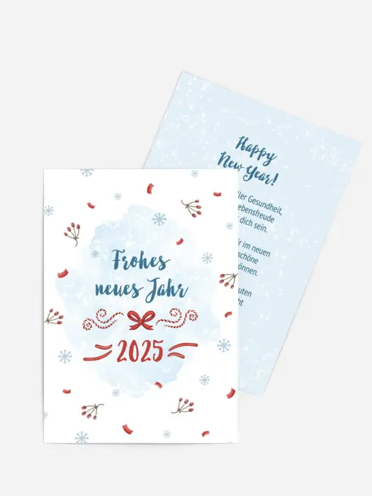 Neujahrskarte Frost in der Luft