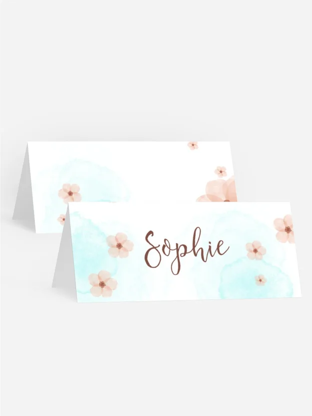 Tischkarte Geburtstag Hasenzauber