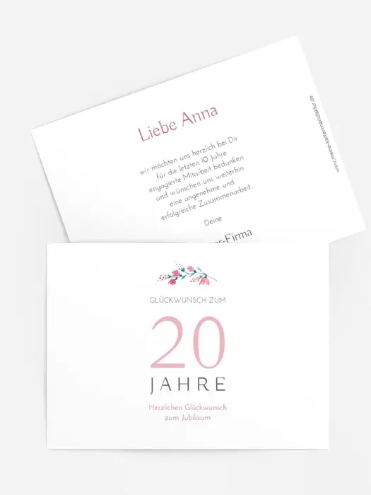 Jubiläumskarten Elegantes Jubiläum