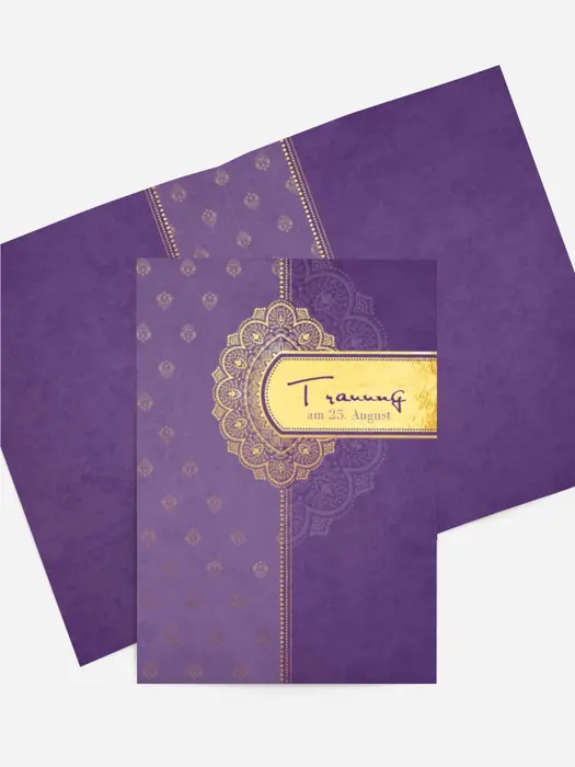 Kirchenheft Umschlag zur Hochzeit Mumbai