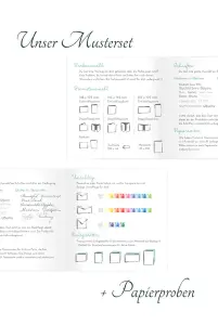 Eine Grafik mit verschiedenen Designideen für Menükarten für die Konfirmation