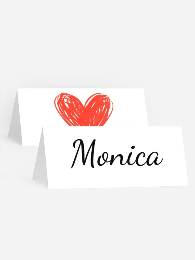 Tischkarte Geburtstag Herzchentraum Tischkarte Geburtstag Herzchentraum