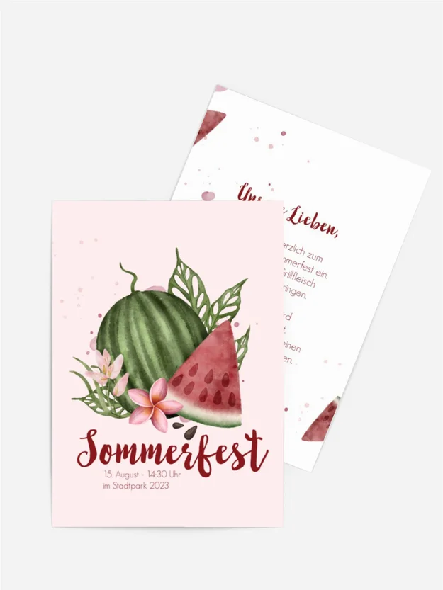Sommerfest Einladung Kürbiszeit