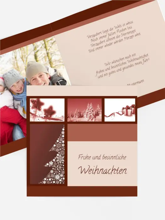 Weihnachtsgrußkarte Privat Classic