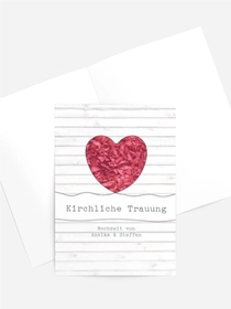 Kirchenheft Umschlag zur Hochzeit Mr&Mrs