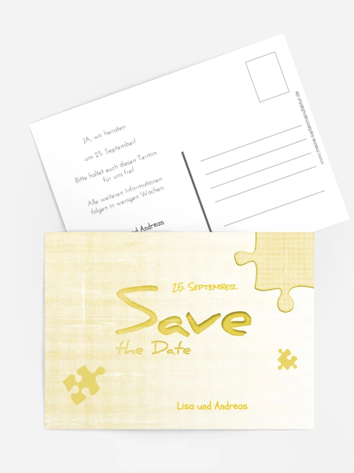 Save the Date Puzzle