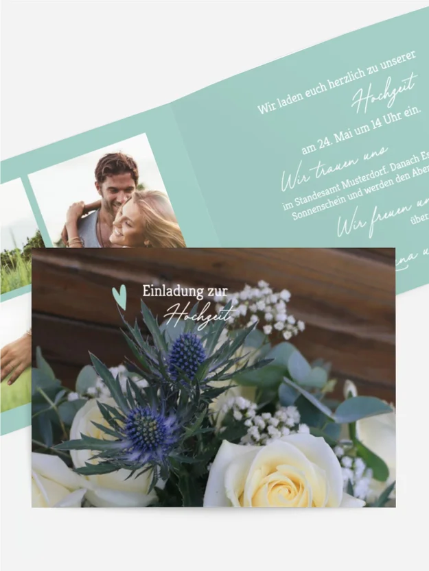 Hochzeitskarte Hochzeitsstrauß