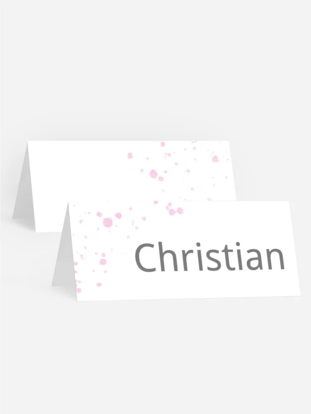 Tischkarte Geburtstag Graffitikunst