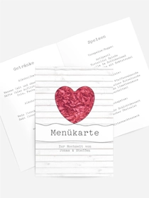 Menükarte zur Hochzeit Mr+Mr Menükarte zur Hochzeit Mr+Mr