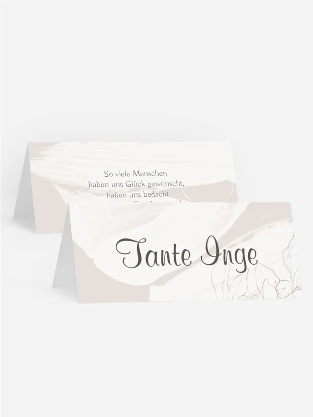 Tischkarte Apfelblüte