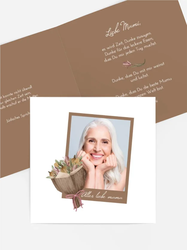Grußkarte zum Muttertag Blumenstrauß Grußkarte zum Muttertag Blumenstrauß