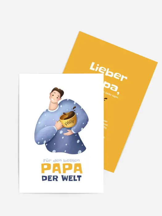 Vatertagskarten Kaffee für ihn