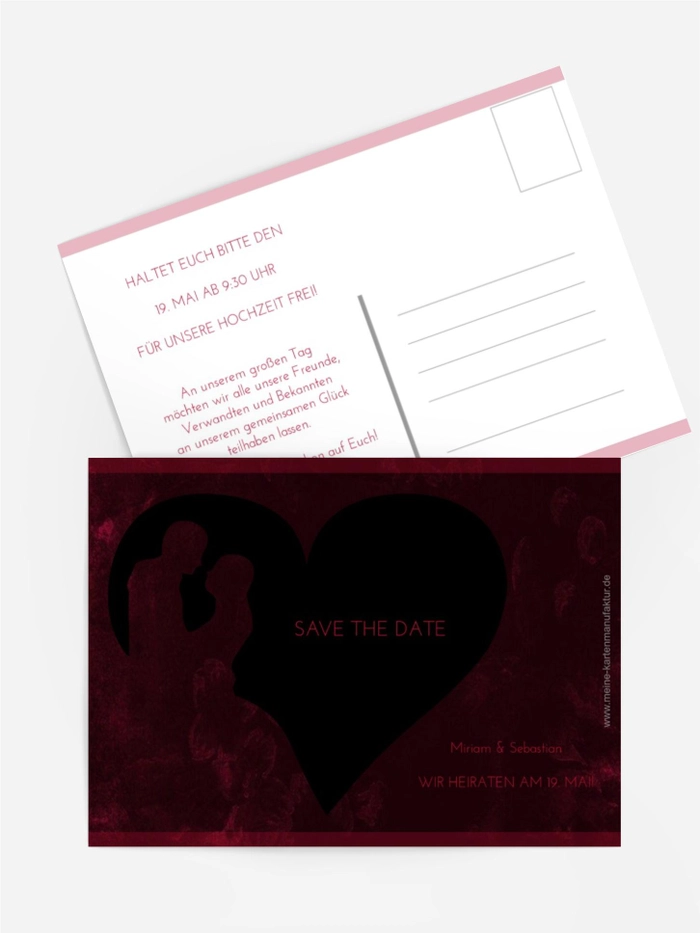 Save The Date Hochzeit Liebespärchen