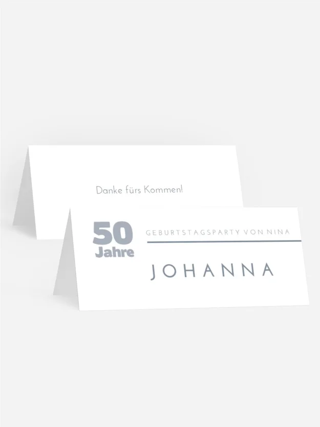 Tischkarte Geburtstag Invers 2 Tischkarte Geburtstag Invers 2