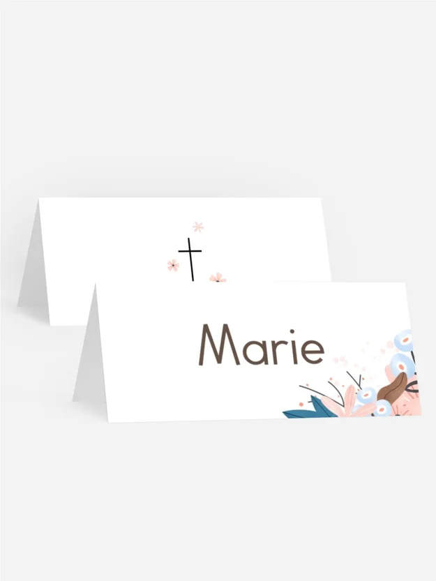 Tischkarte Kommunion Tauben des Friedens Tischkarte Kommunion Tauben des Friedens