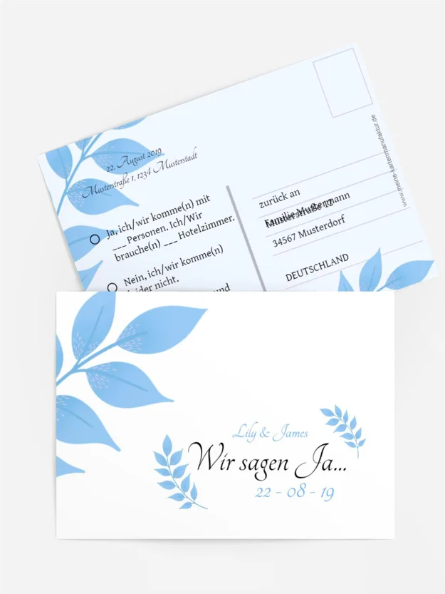 Antwortkarte Engelsflügel