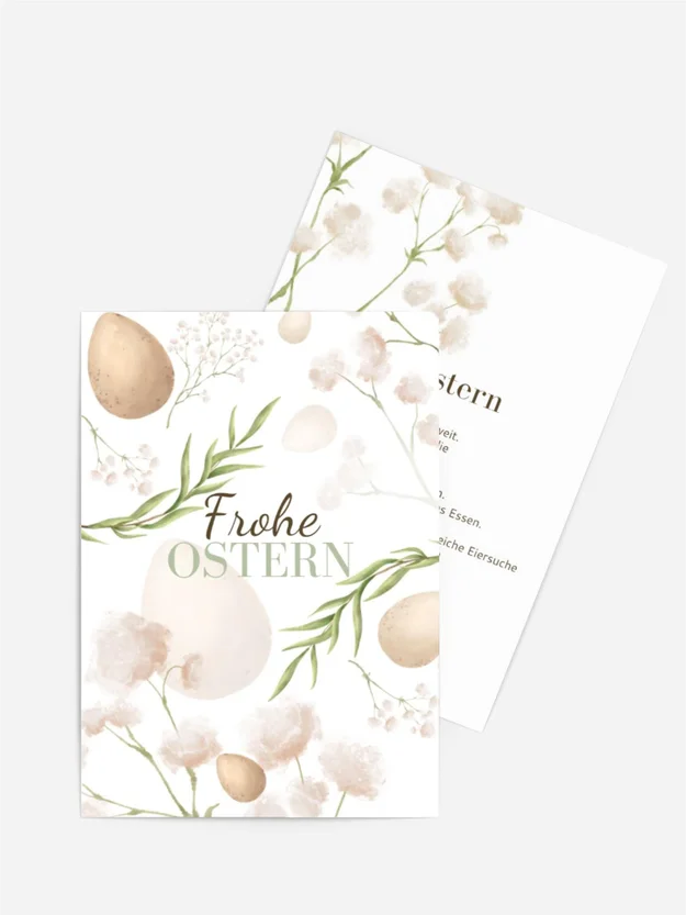 Osterkarte Osterflora