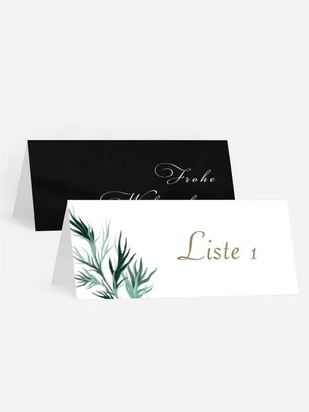 Tischkarte Weihnachten Laßt uns feiern!