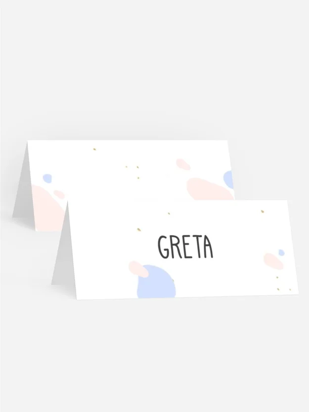 Tischkarte Geburtstag Katzenparty Tischkarte Geburtstag Katzenparty