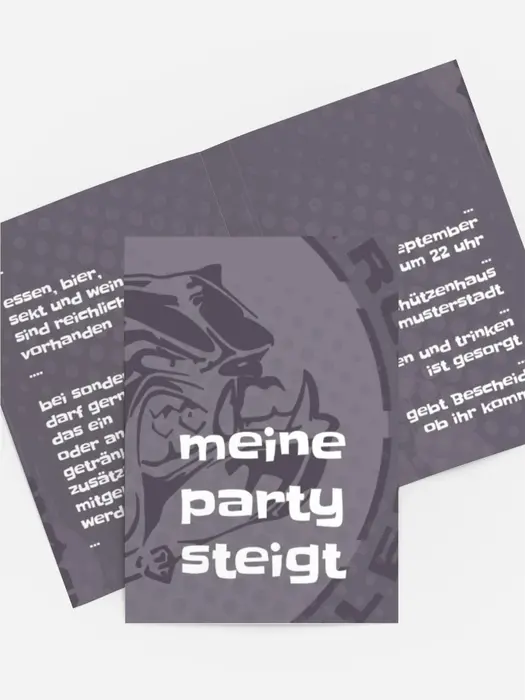 Einladungskarte Dog