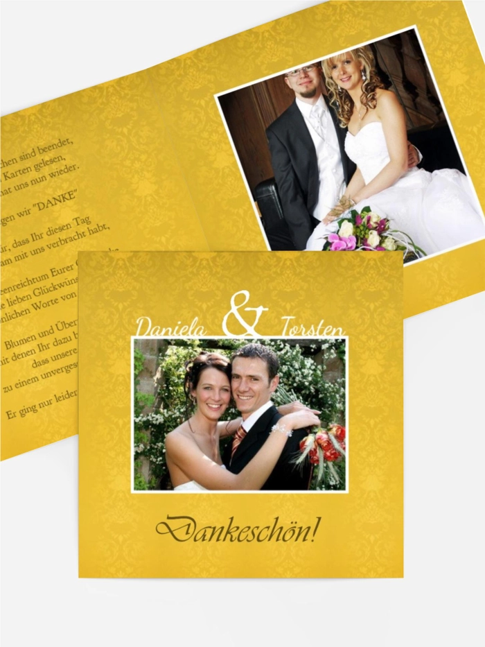 Dankeskarte Hochzeit "Eheversprechen"
