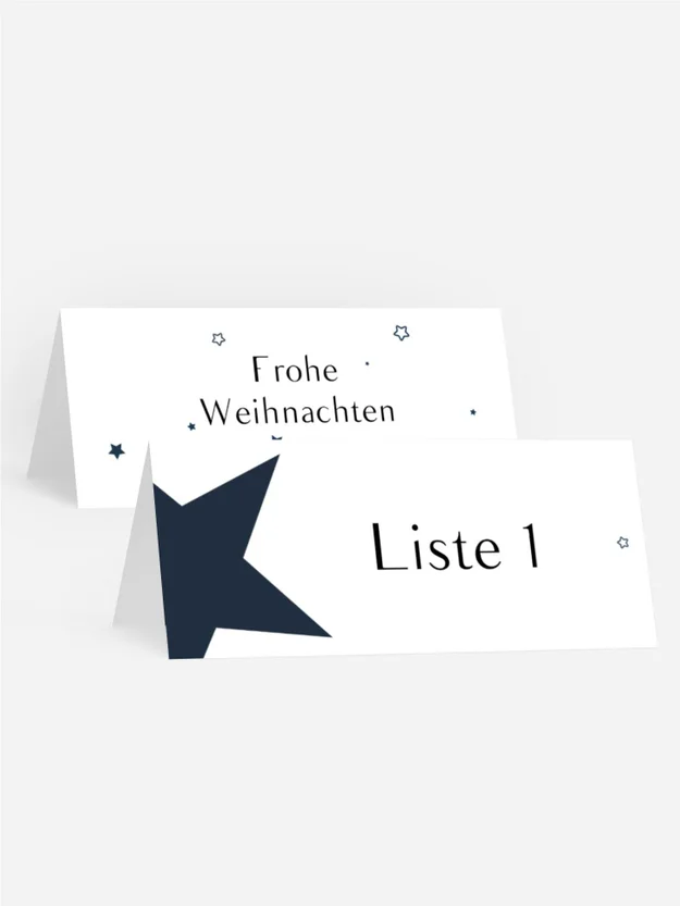 Weihnachtstischkarte Hirsch