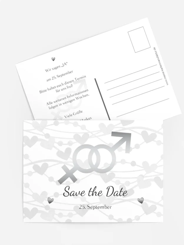 Save the Date Im Zeichen der Liebe
