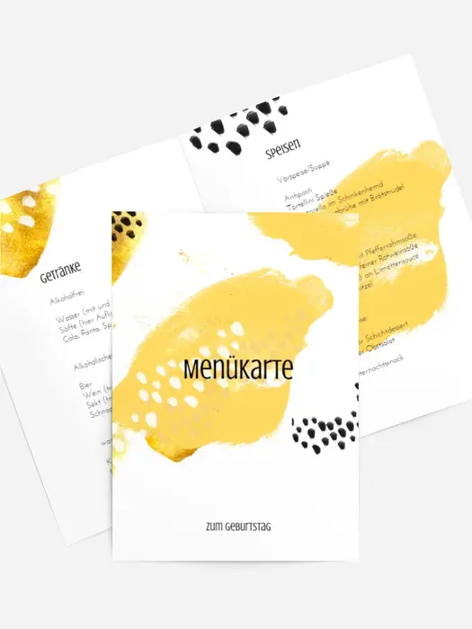 Menükarte Geburtstag Safari