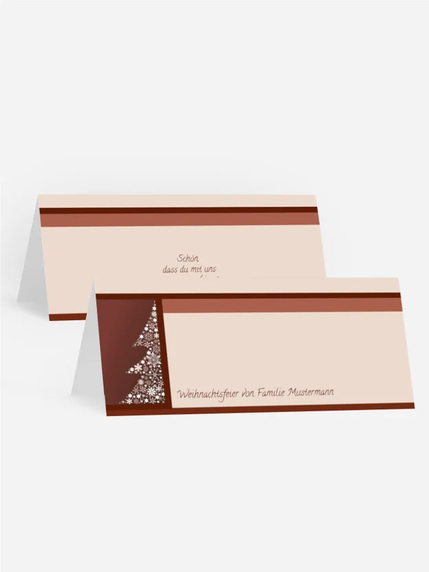 Weihnachten Tischkarte Classic Weihnachten Tischkarte Classic